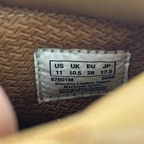 Timberland Toddler Kids Boots Tan Beige Leather Upper Boot Size 11M PRE-OWNED - Picture 11 of 11